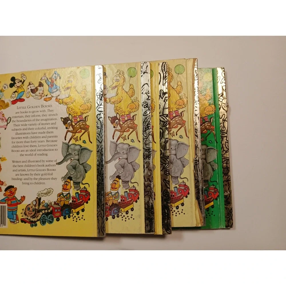 Vintage Lot of 5 Little Golden Books  Puppy Love, Christmas Story, Kittens &more